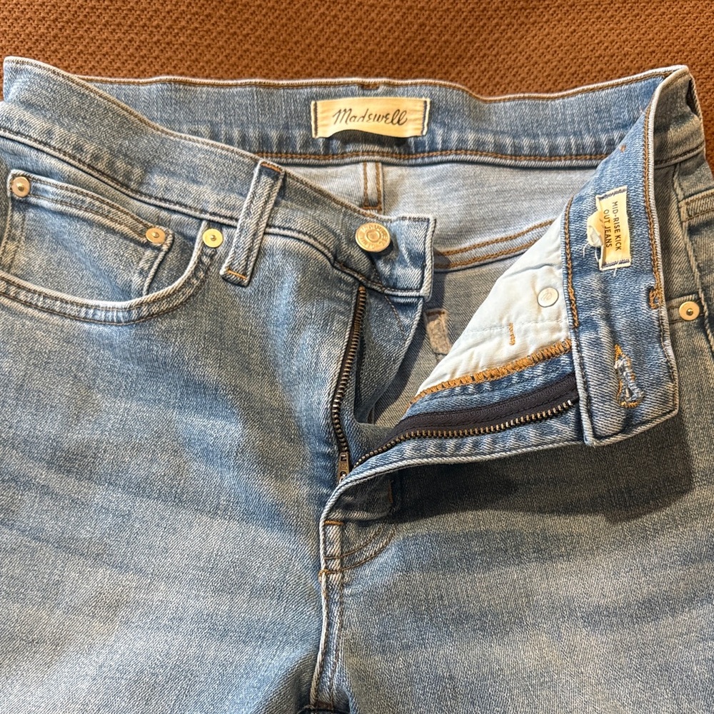 Madewell Denim Blue Jeans Kick out bootcut